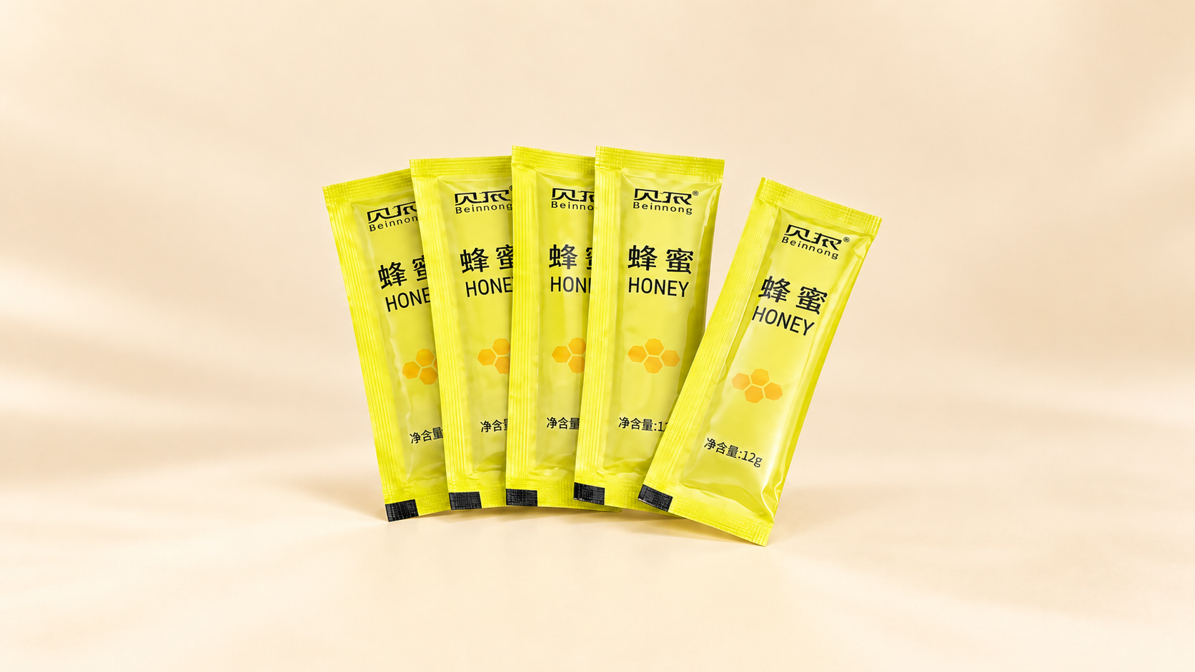 条包蜂蜜产品包装示意